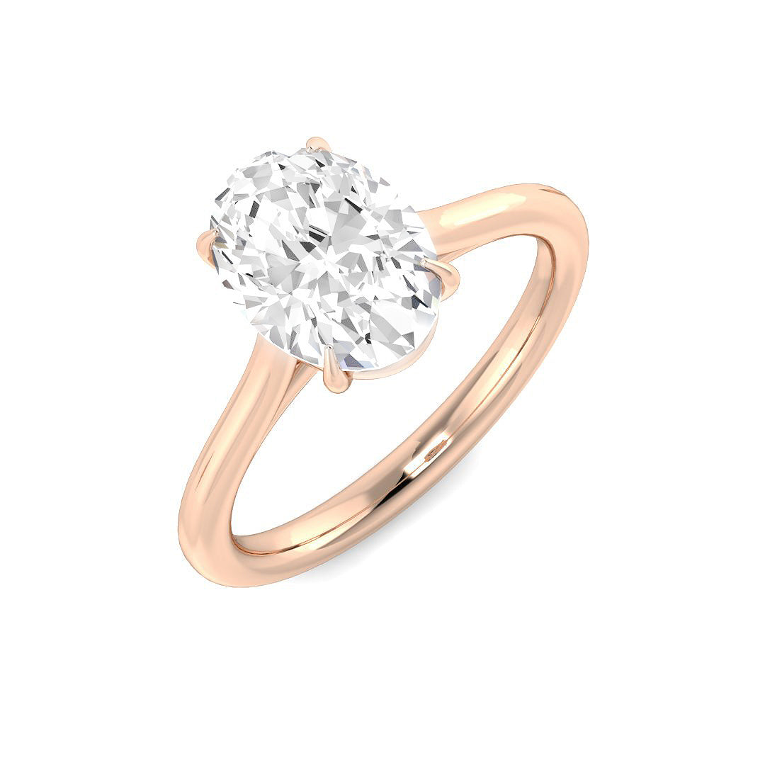 Engagement Diamond Ring 0.23ct–5.0ct – SR1593 – 18k Rose Gold