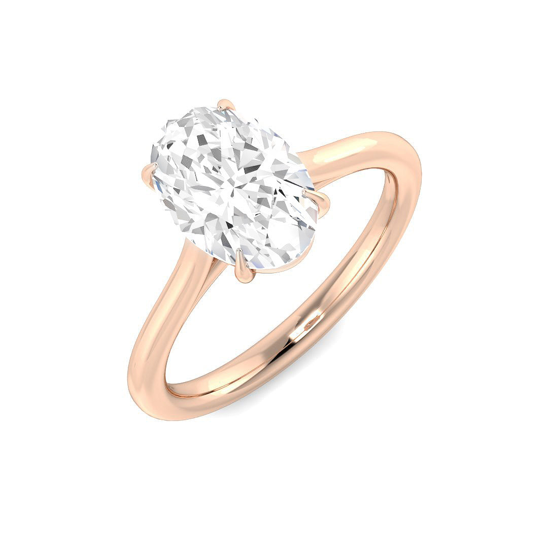 Engagement Diamond Ring 0.23ct–5.0ct – SR1593 – 18k Rose Gold