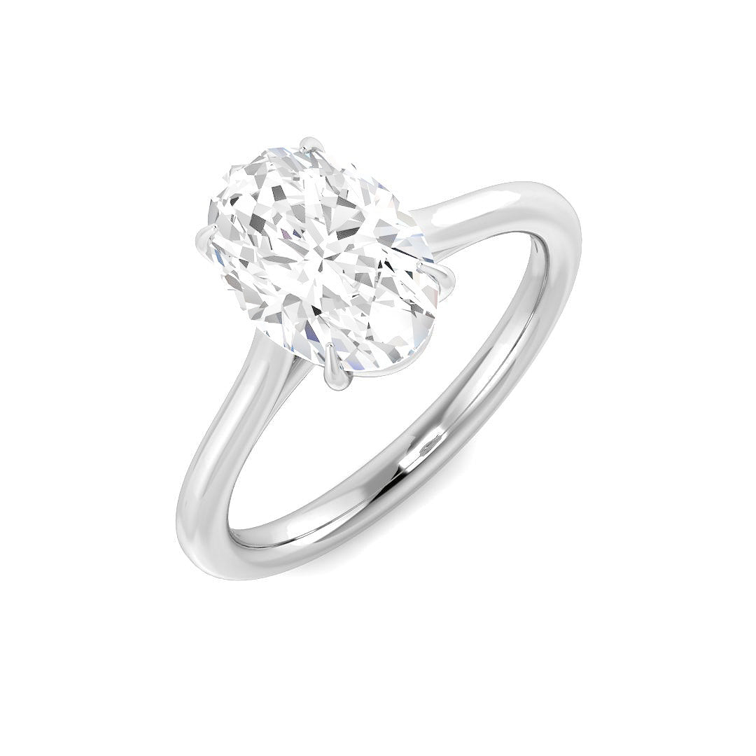 Engagement Diamond Ring 0.23ct–5.0ct – SR1593 – 18k White Gold