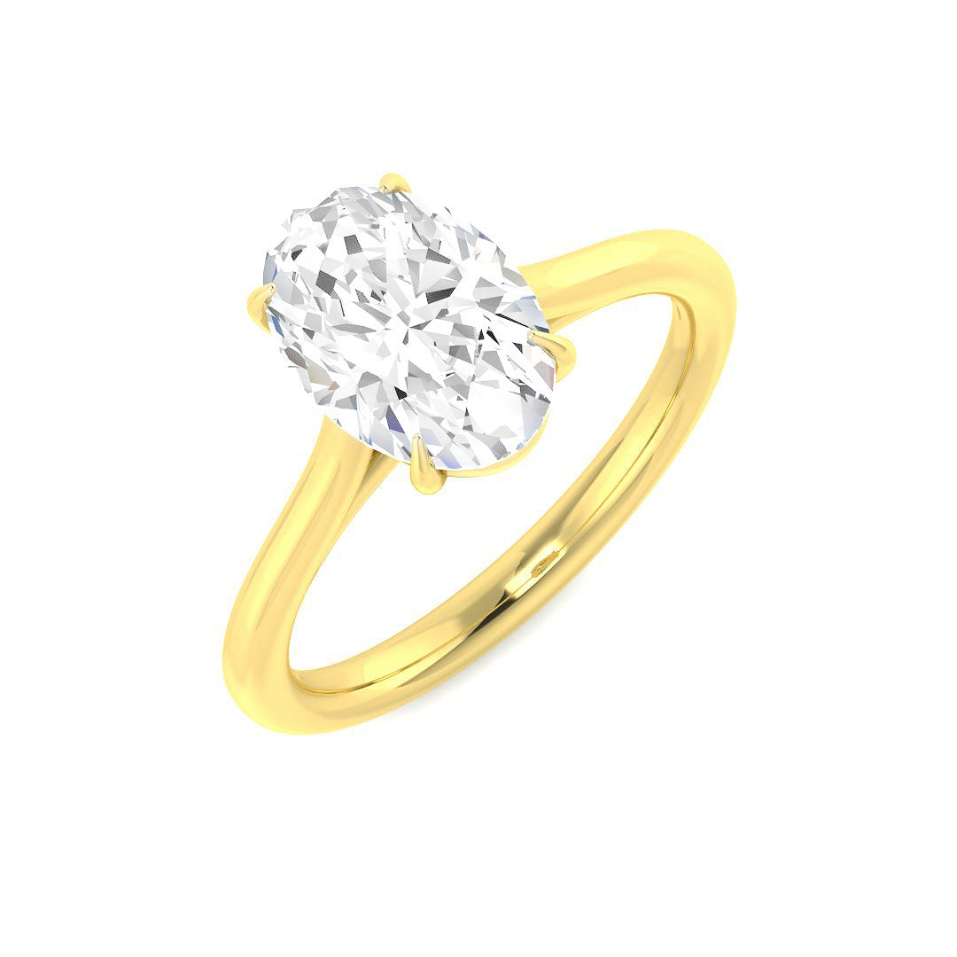 Engagement Diamond Ring 0.23ct–5.0ct – SR1593 – 18k Yellow Gold