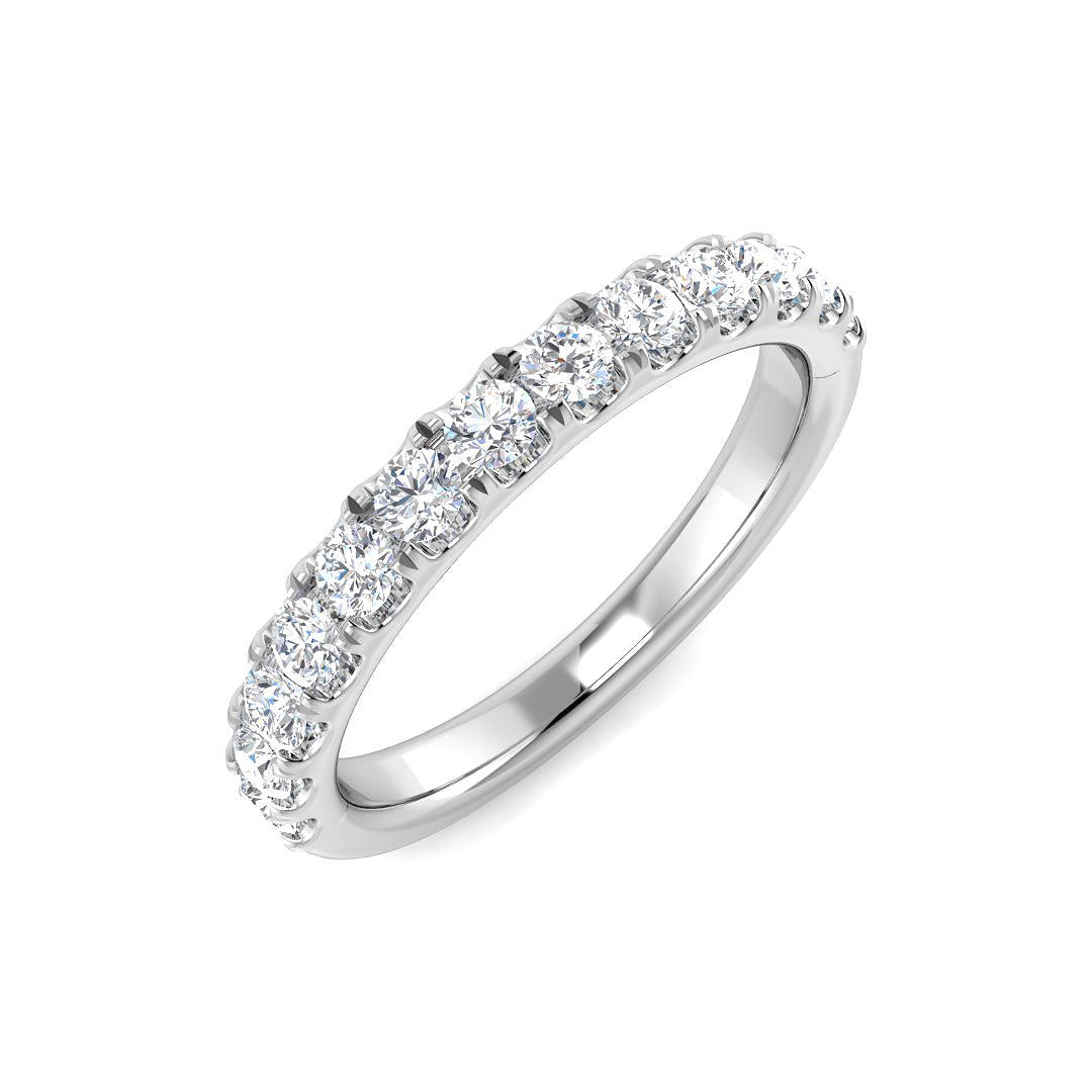 Half Eternity Diamond Ring 0.58ct–0.61ct – SR4448 – 18k White Gold