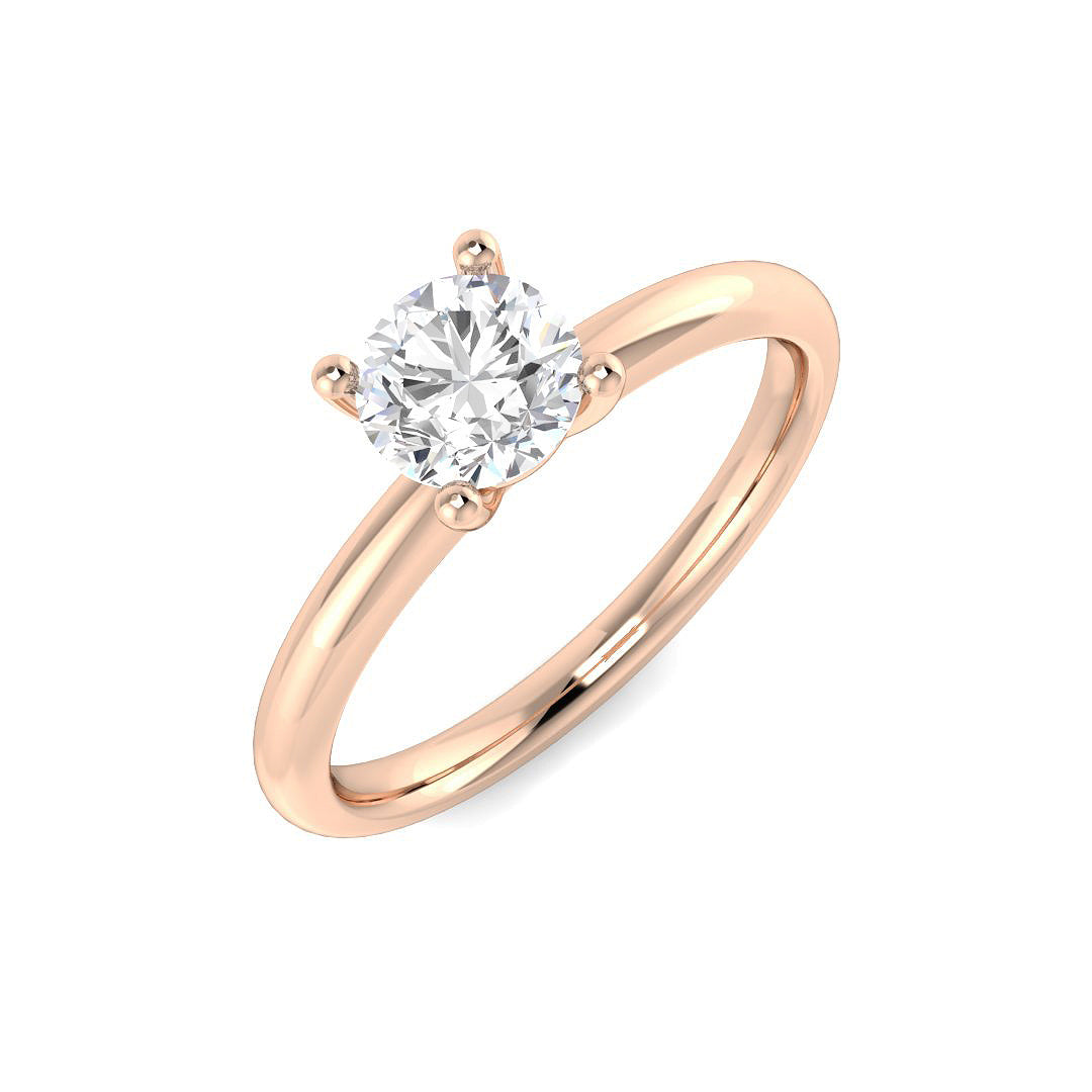 Engagement Lab-Grown Diamond Ring 0.7ct – SR4457-5.5 – 18k Rose Gold