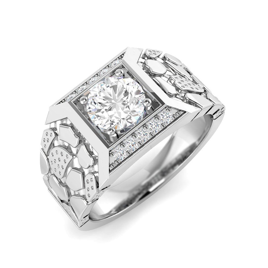 Signet Lab-Grown Diamond Ring 1.18ct – SR4464 – 18k White Gold