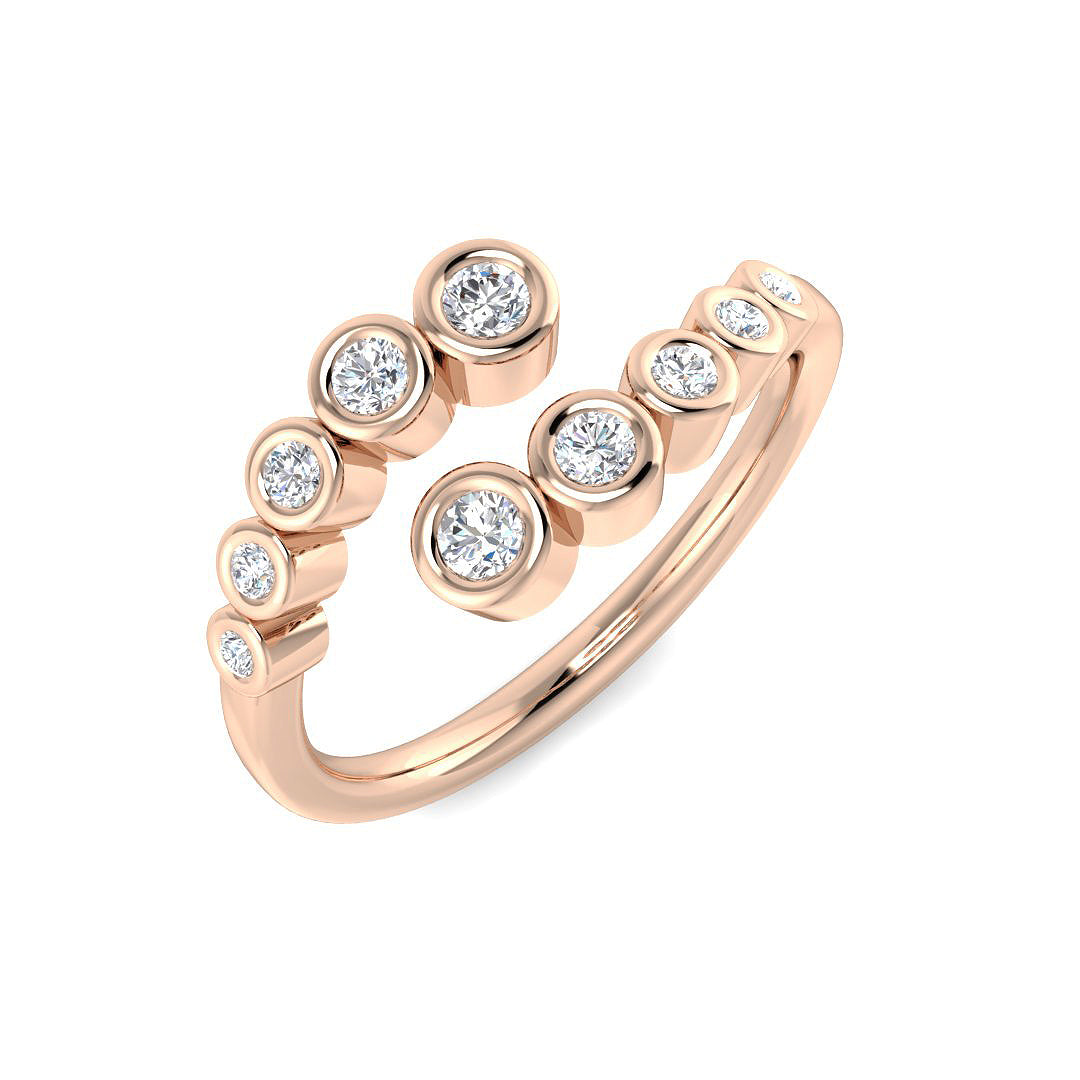 Bubble Diamond Ring 0.29ct–1.03ct – SR4511 – 18k Rose Gold