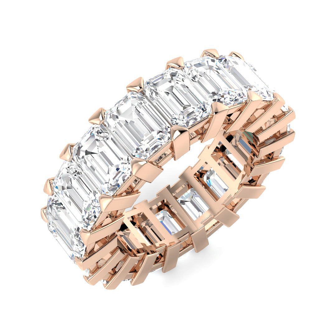 Full Eternity Diamond Ring 3.27ct–9.57ct – SR3263 – 18k Rose Gold