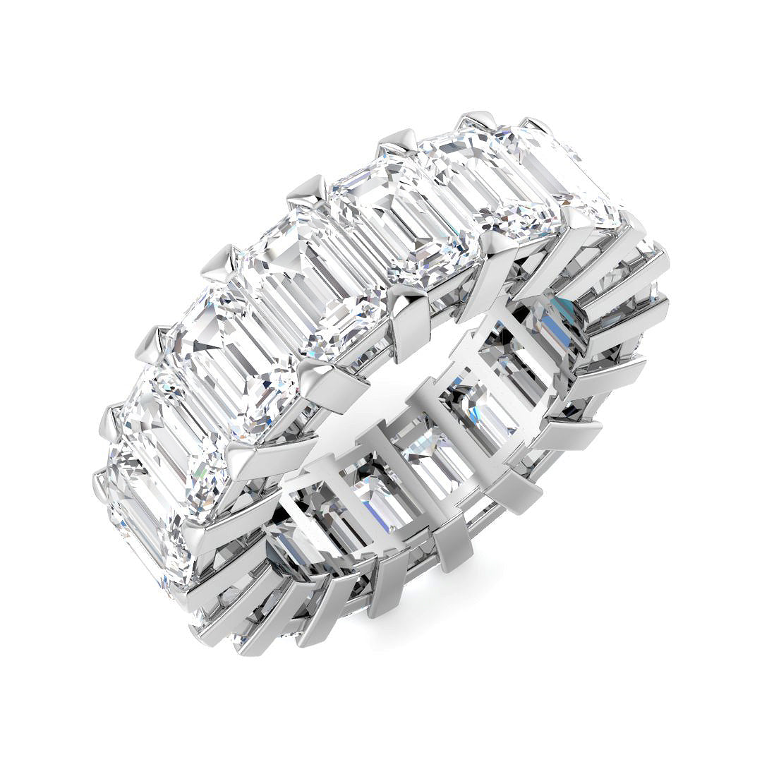 Full Eternity Diamond Ring 3.27ct–9.57ct – SR3263 – 18k White Gold