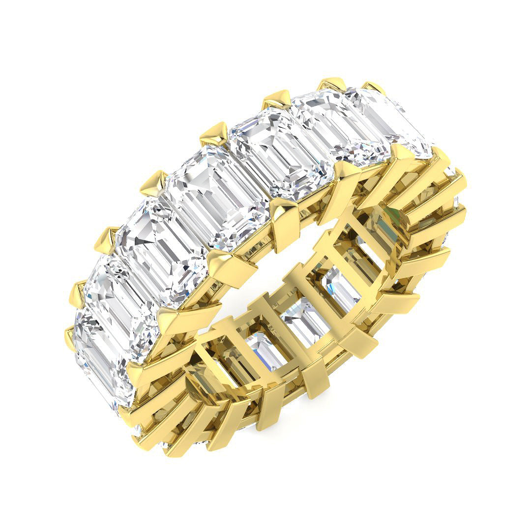 Full Eternity Diamond Ring 3.27ct–9.57ct – SR3263 – 18k Yellow Gold