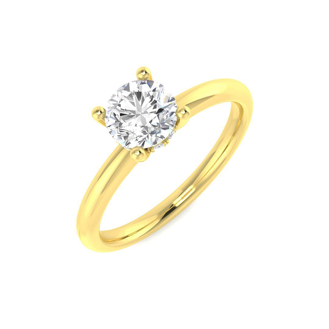 Engagement Lab-Grown Diamond Ring 0.78ct – SR4532-5.8MM – 18k Yellow Gold