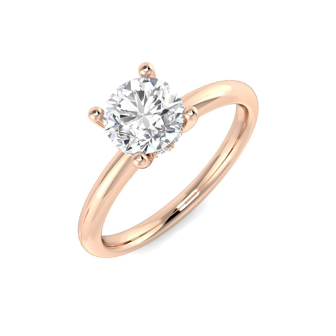 Engagement Lab-Grown Diamond Ring 1.12ct – SR4532-6.3MM – 18k Rose Gold