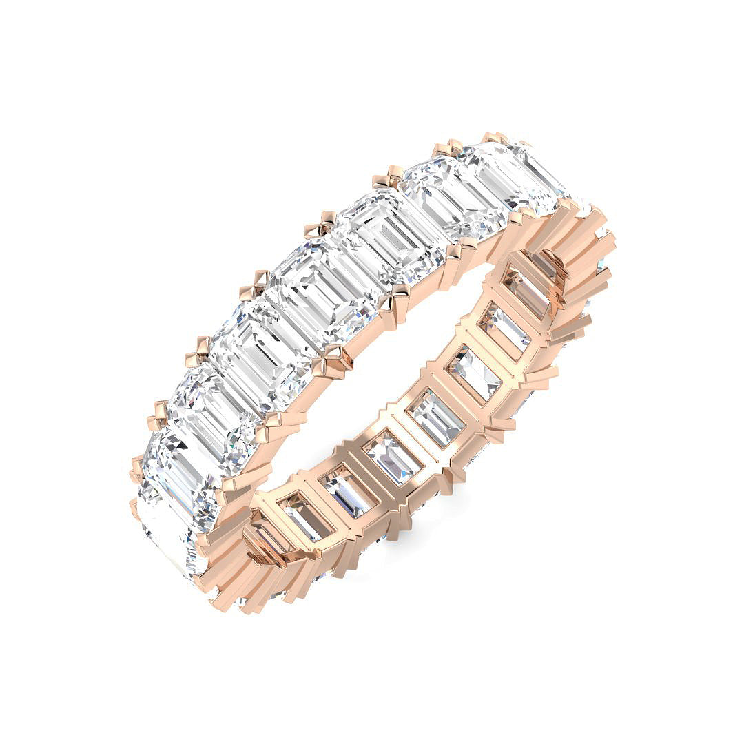 Full Eternity Diamond Ring 3.27ct–9.57ct – SR3263 – 18k Rose Gold