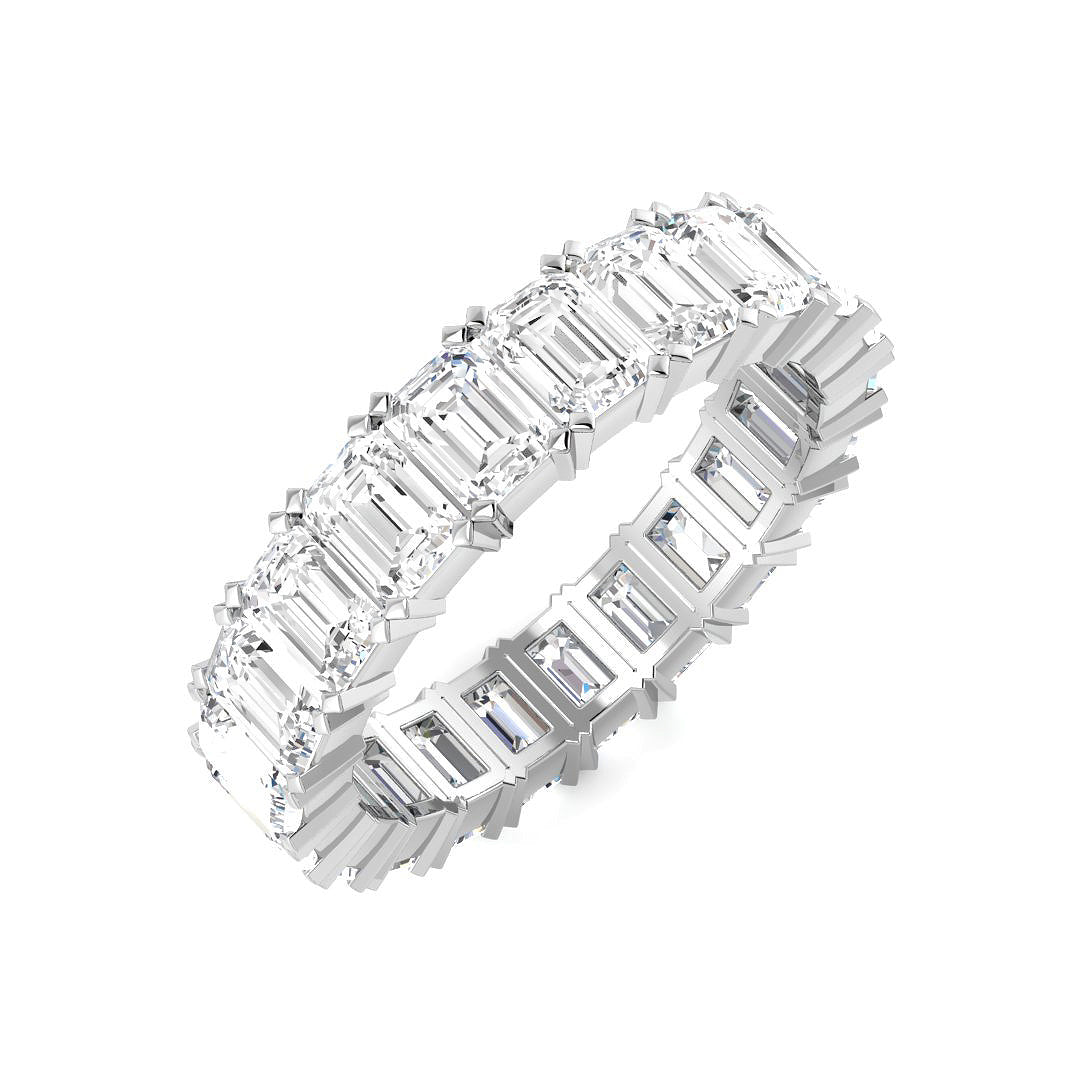 Full Eternity Diamond Ring 3.27ct–9.57ct – SR3263 – 18k White Gold