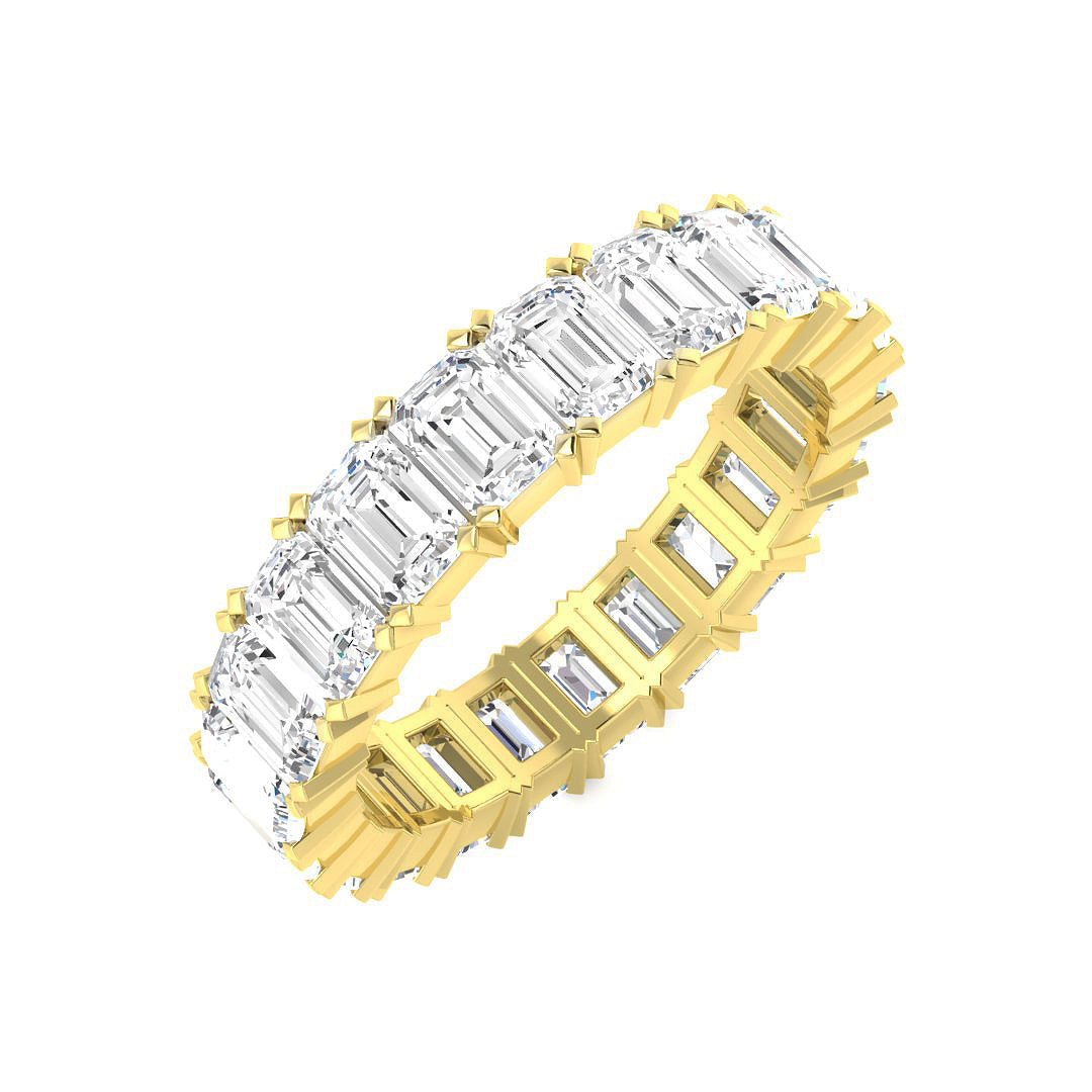 Full Eternity Diamond Ring 3.27ct–9.57ct – SR3263 – 18k Yellow Gold