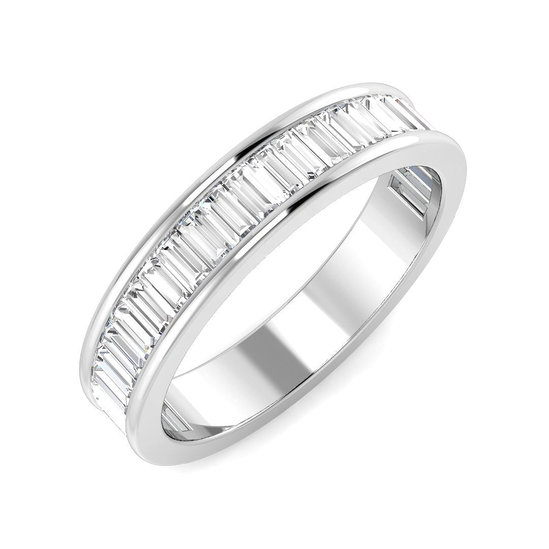 Half Eternity Diamond Ring 0.69ct–1.9ct – SR2866 – 18k White Gold