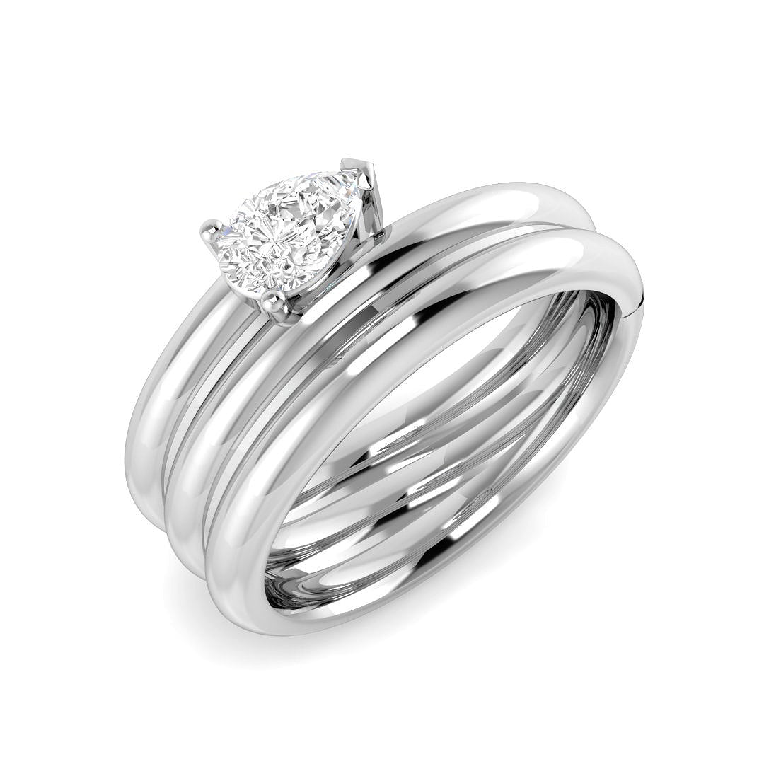 Engagement Diamond Ring 0.4ct–0.5ct – SR3311 – 18k White Gold