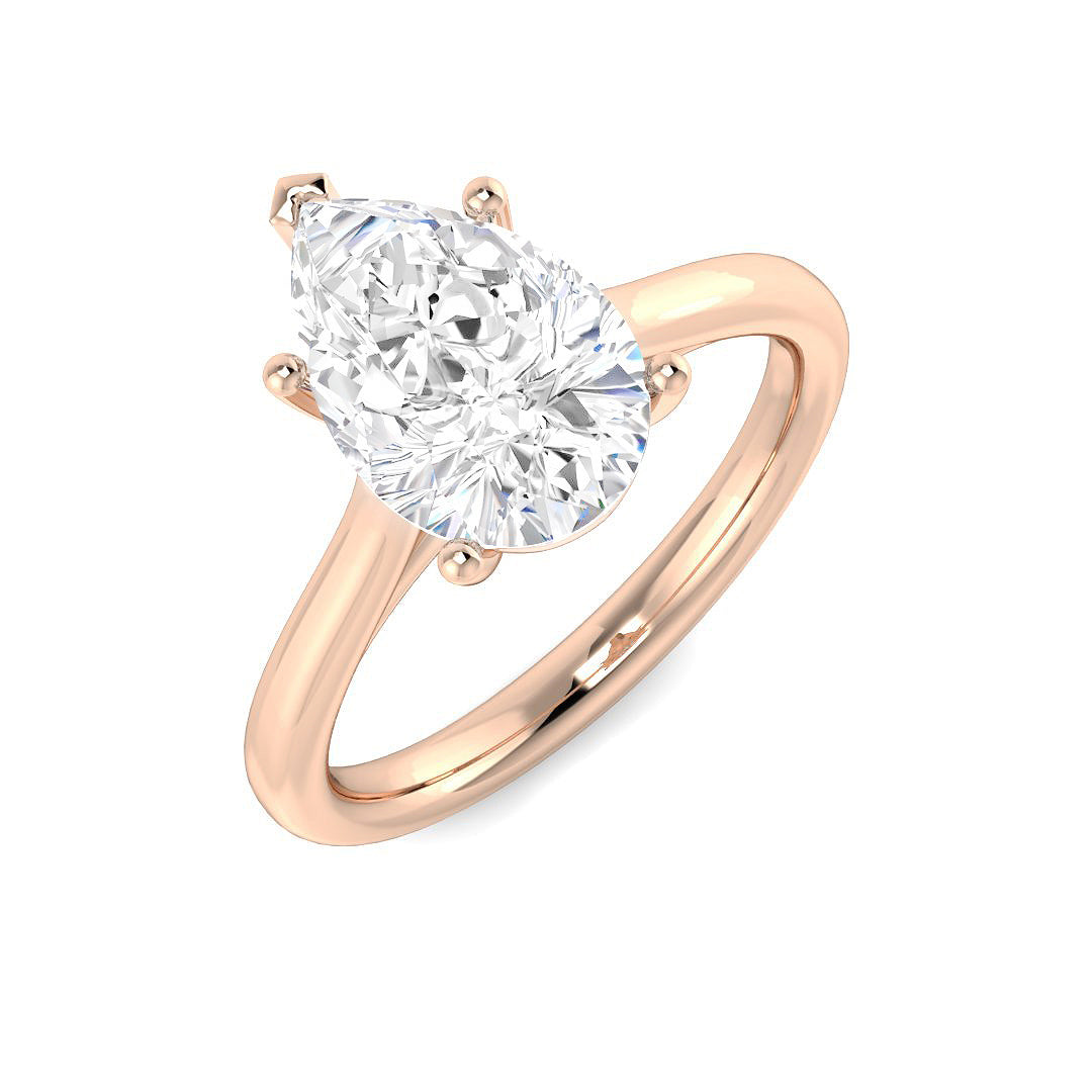 Engagement Lab-Grown Diamond Ring 2.01ct–2.06ct – SR4640 – 18k Rose Gold