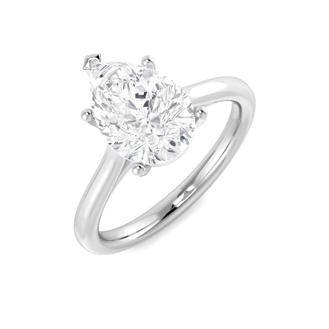 Engagement Lab-Grown Diamond Ring 2.01ct–2.06ct – SR4640 – 18k White Gold