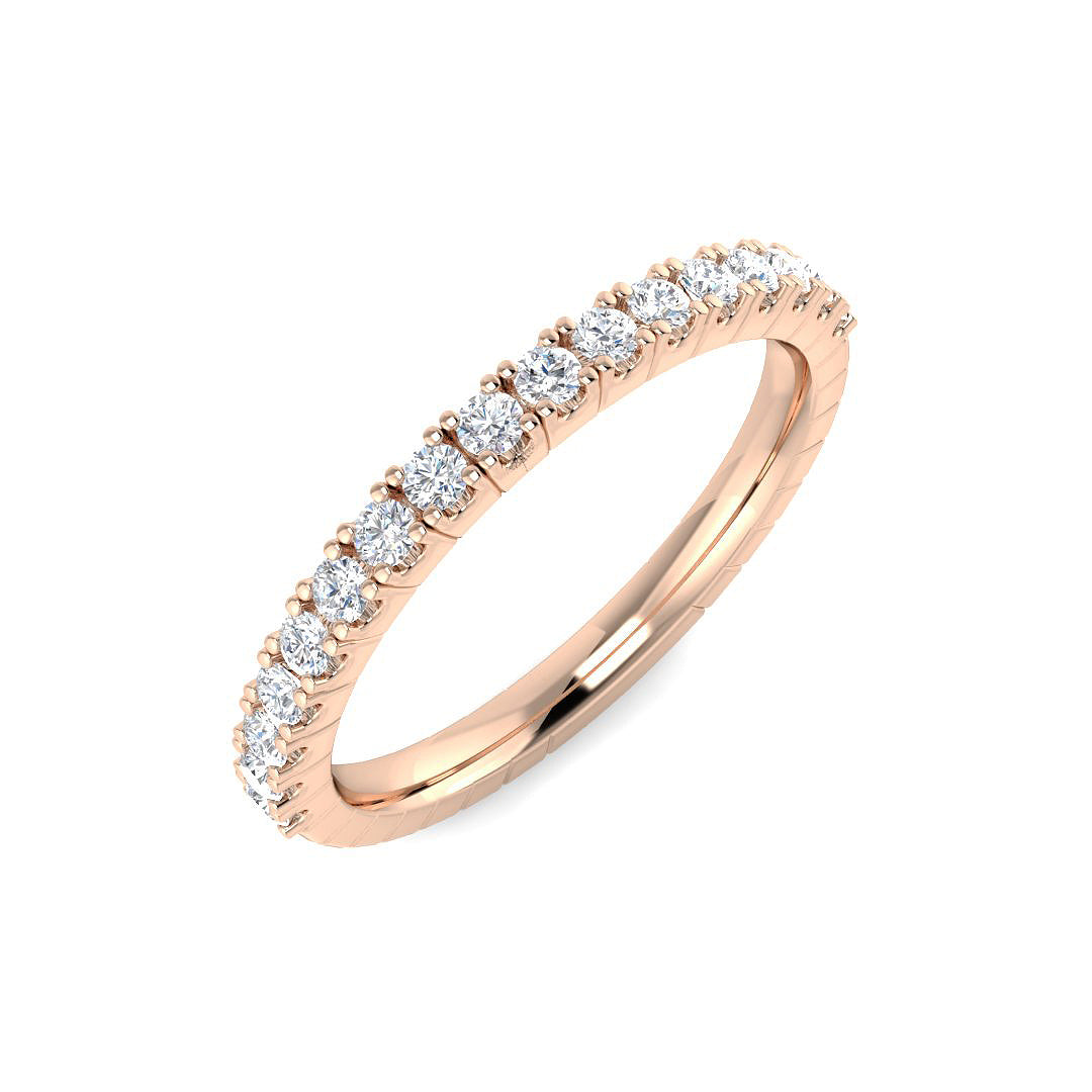 Half Eternity Diamond Ring 0.32ct – SR4652 – 18k Rose Gold