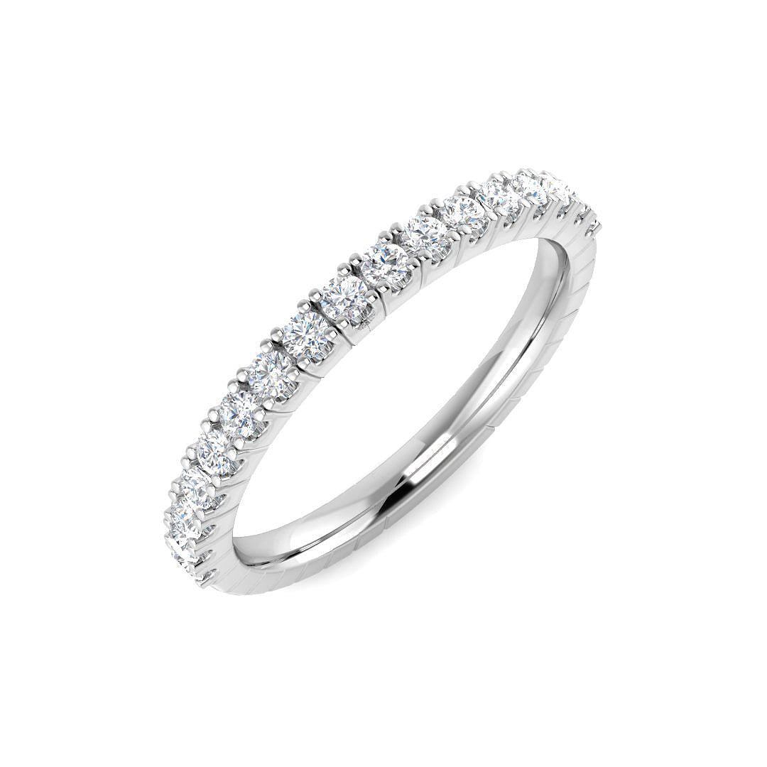 Half Eternity Diamond Ring 0.32ct – SR4652 – 18k White Gold