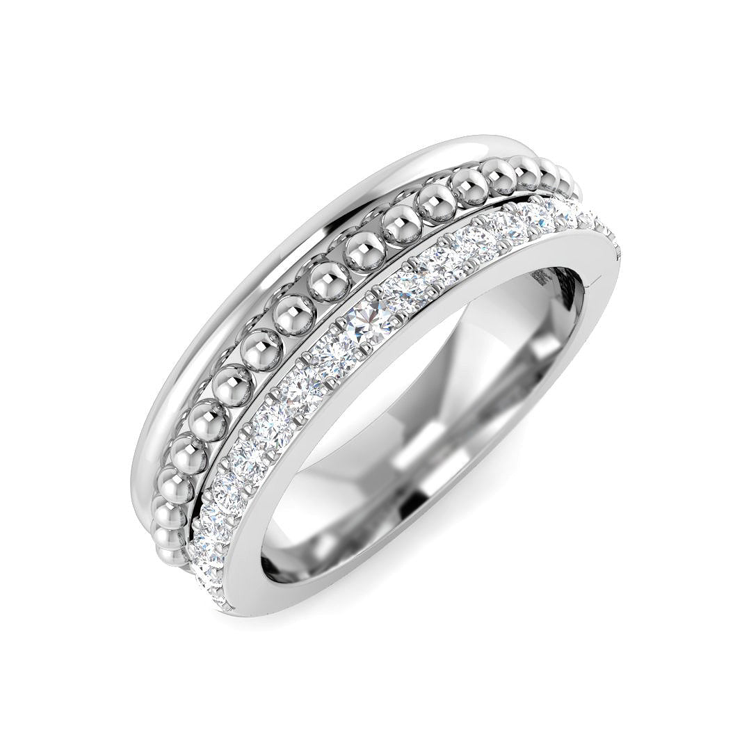 Fancy Diamond Ring 0.32ct – SR4666 – 18k White Gold