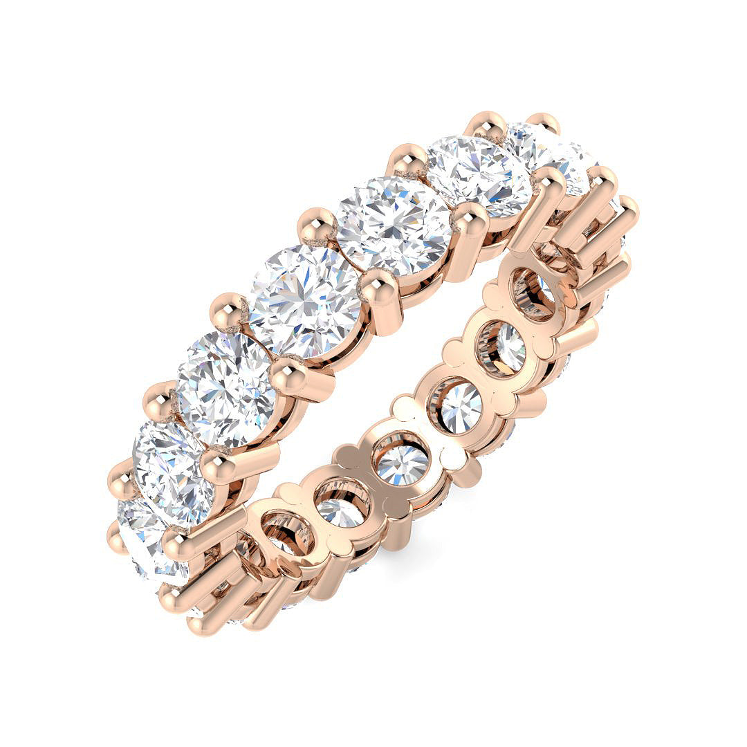 Full Eternity Diamond Ring 2.52ct–4.84ct – SR4564 – 18k Rose Gold