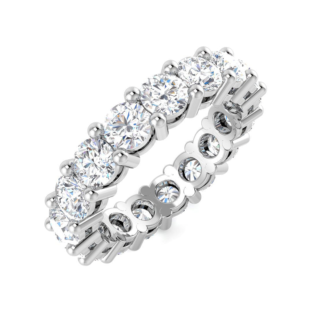 Full Eternity Diamond Ring 2.52ct–4.84ct – SR4564 – 18k White Gold