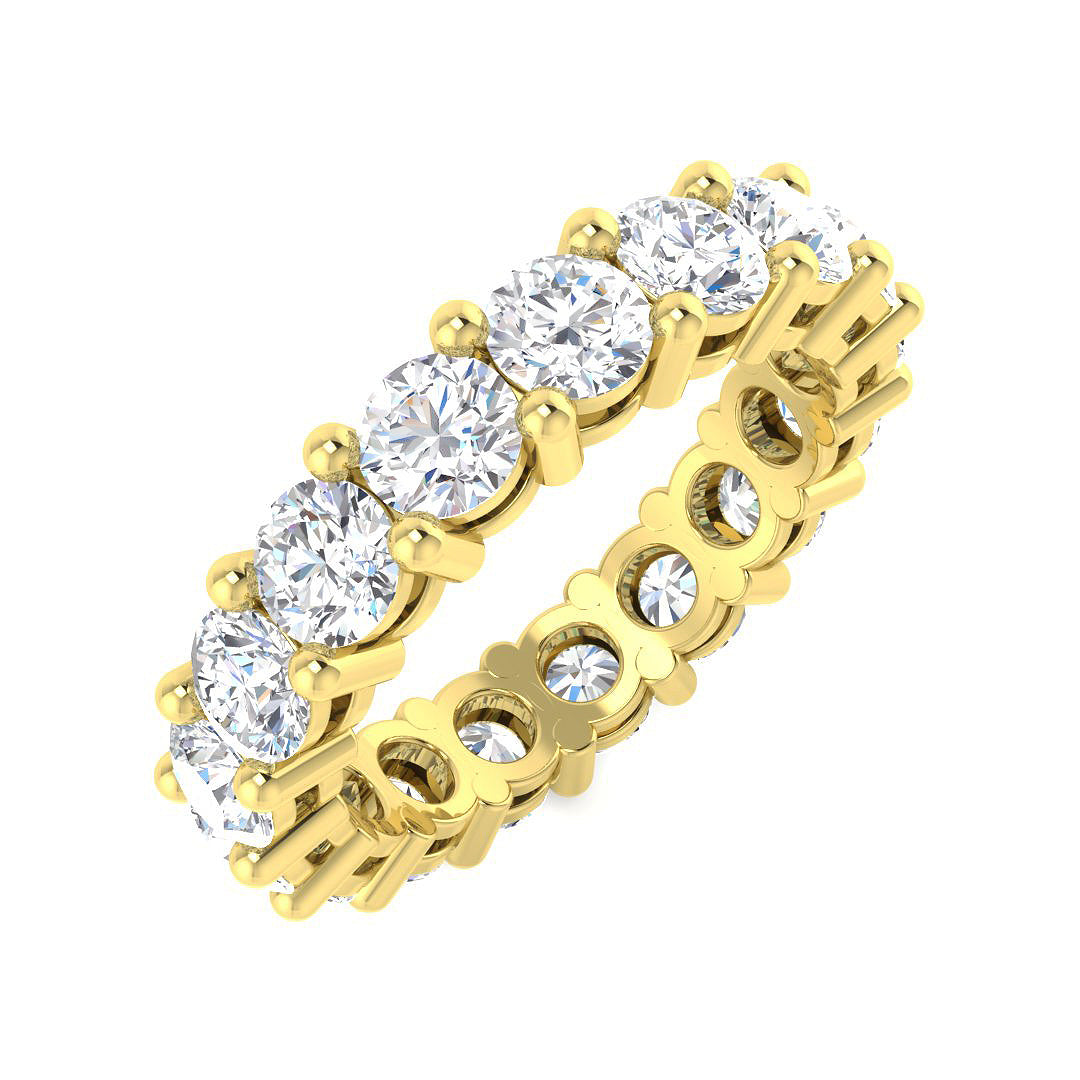 Full Eternity Diamond Ring 2.52ct–4.84ct – SR4564 – 18k Yellow Gold