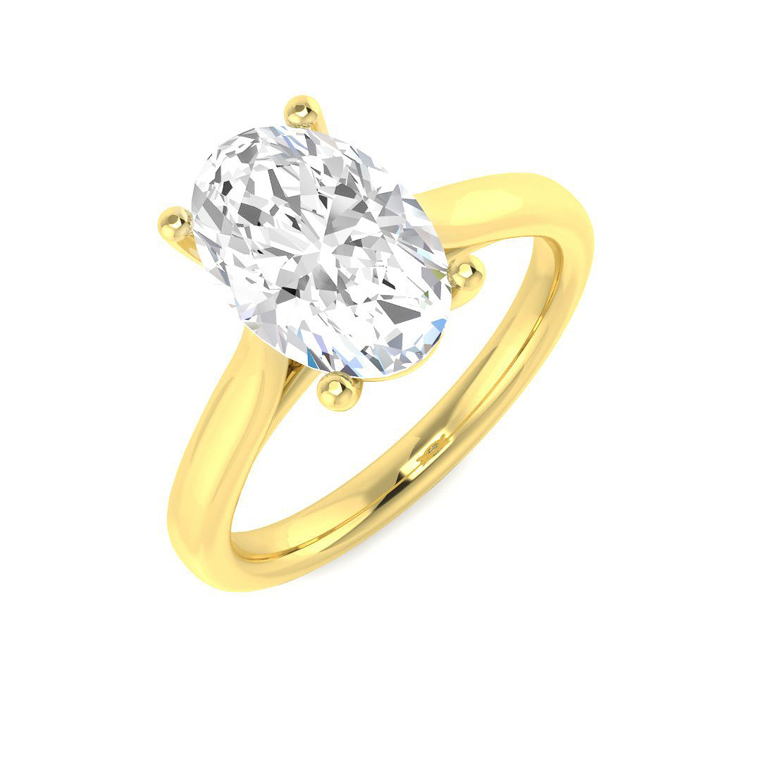 Engagement Lab-Grown Diamond Ring 2.02ct – SR4686 – 18k Yellow Gold