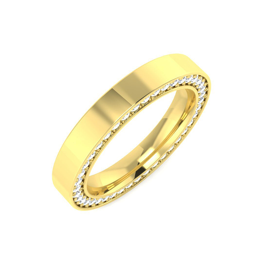 Signet Diamond Ring 0.73ct–0.88ct – SR4056 – 18k Yellow Gold