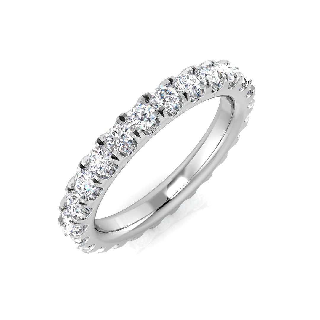 Full Eternity Diamond Ring 0.2ct–4.15ct – SR512 – 18k White Gold