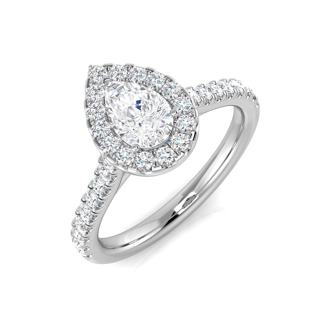 Halo Diamond Ring 0.55ct–5.71ct – SR530 – Platinum