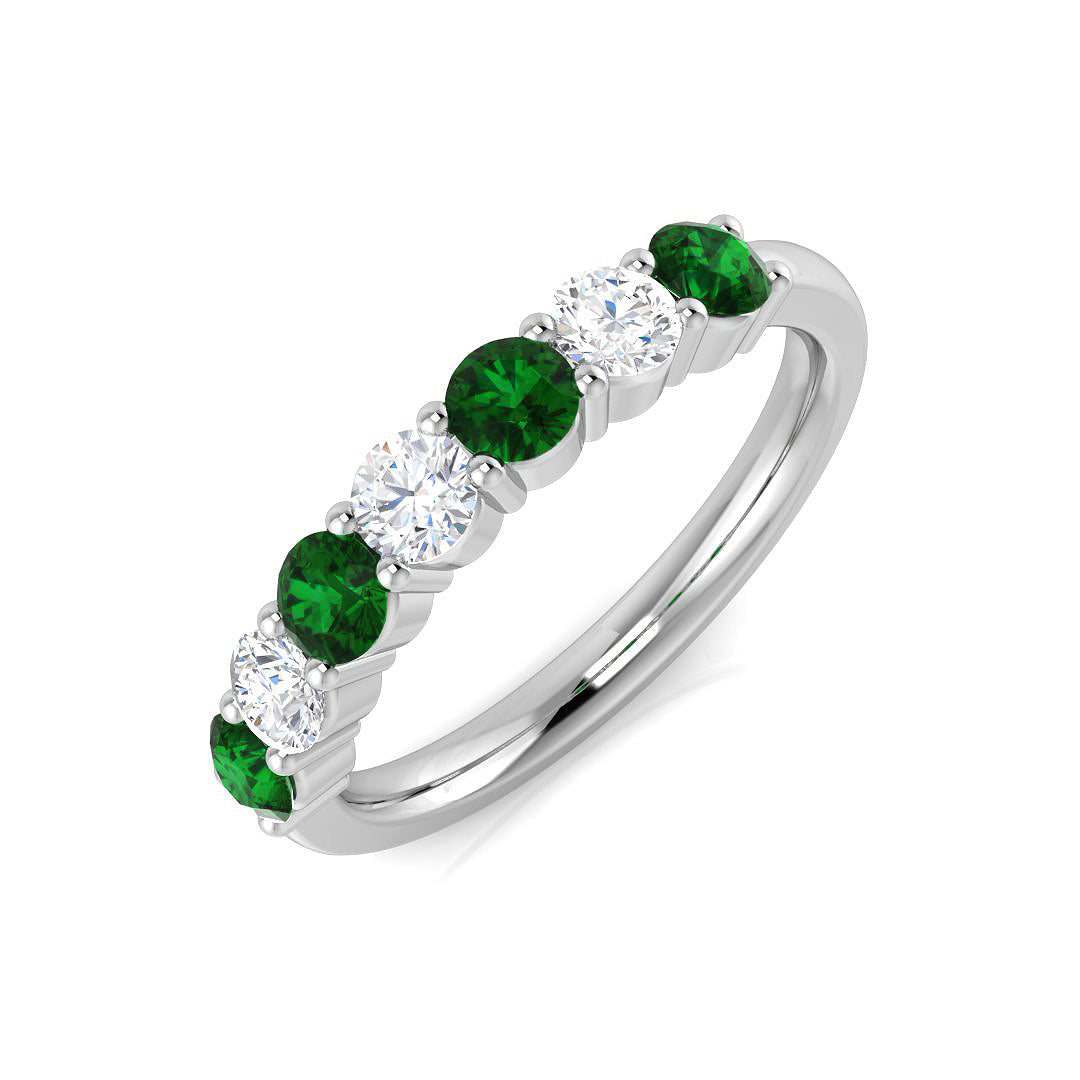 Multi Stone Diamond Ring 0.82ct–2.07ct – SR542~EM – 18k White Gold