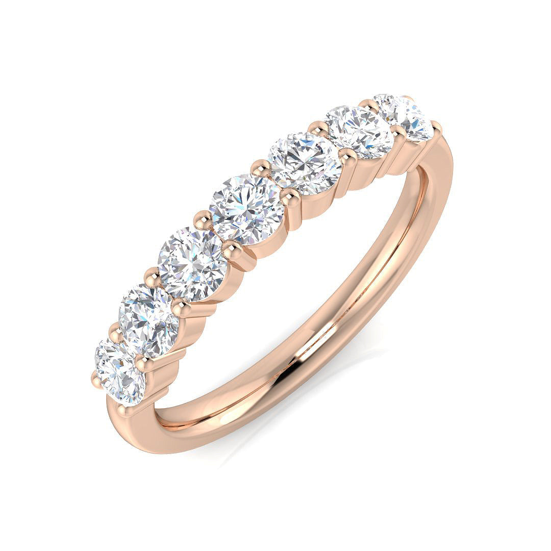 Multi Stone Diamond Ring 0.37ct–2.02ct – SR542 – 18k Rose Gold