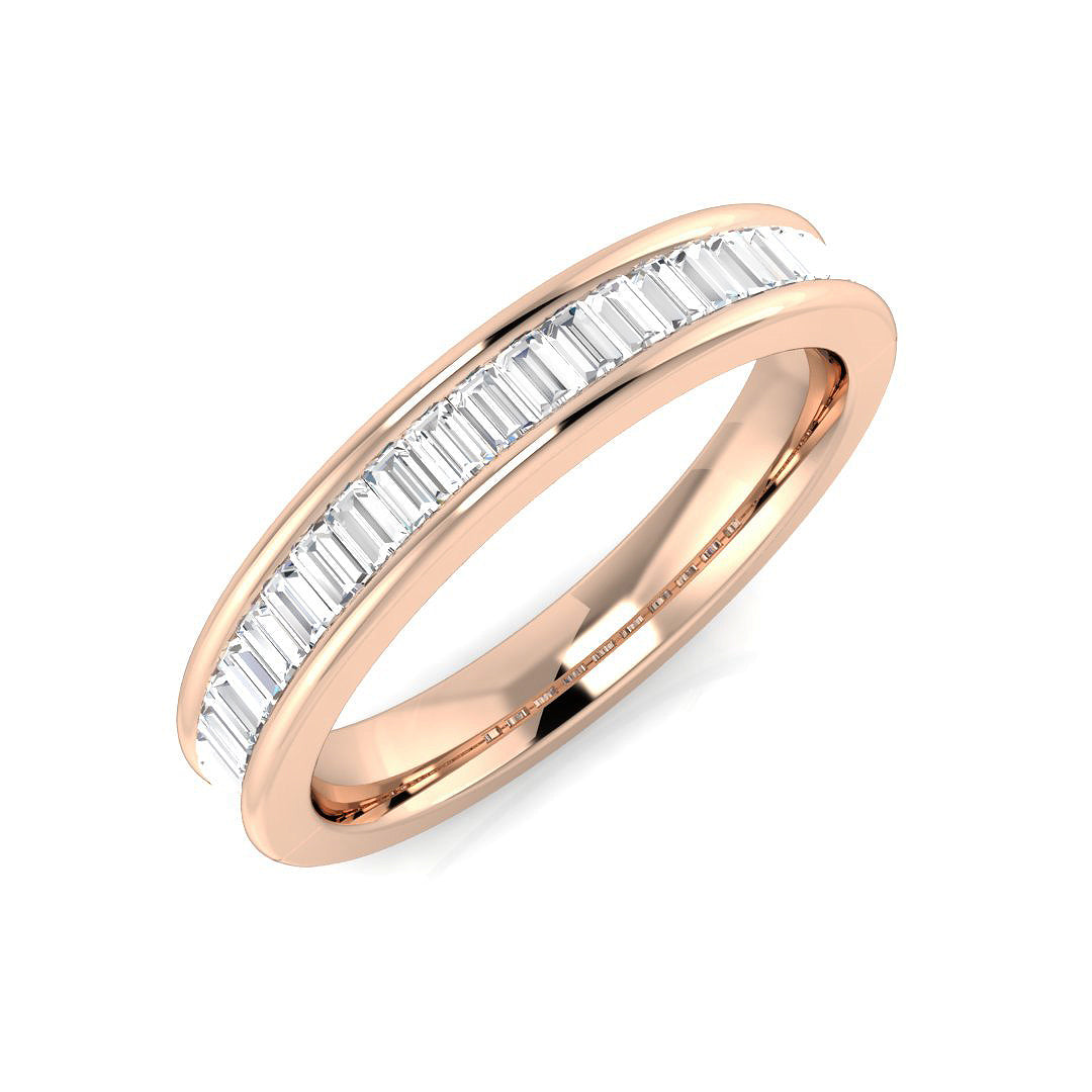 Half Eternity Diamond Ring 0.44ct–1.34ct – SR682 – 18k Rose Gold