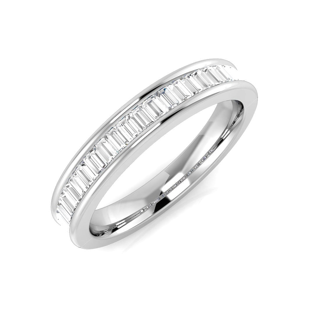 Half Eternity Diamond Ring 0.44ct–1.34ct – SR682 – 18k White Gold