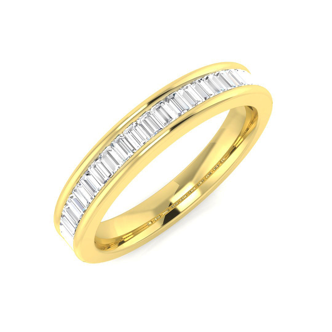 Half Eternity Diamond Ring 0.44ct–1.34ct – SR682 – 18k Yellow Gold