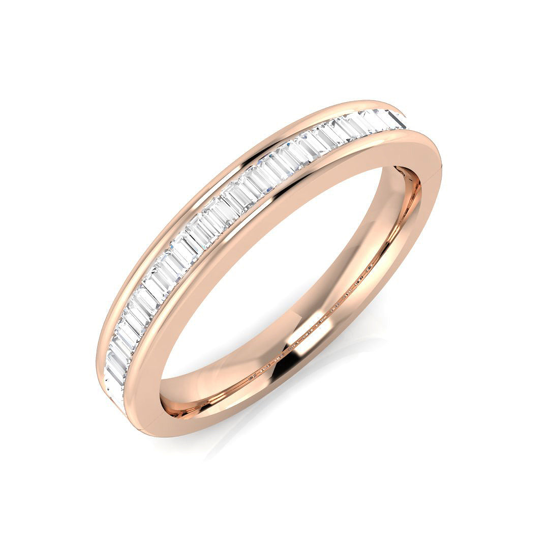 Half Eternity Diamond Ring 0.44ct–1.34ct – SR682 – 18k Rose Gold
