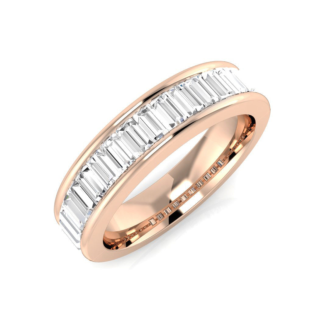 Half Eternity Diamond Ring 0.44ct–1.34ct – SR682 – 18k Rose Gold