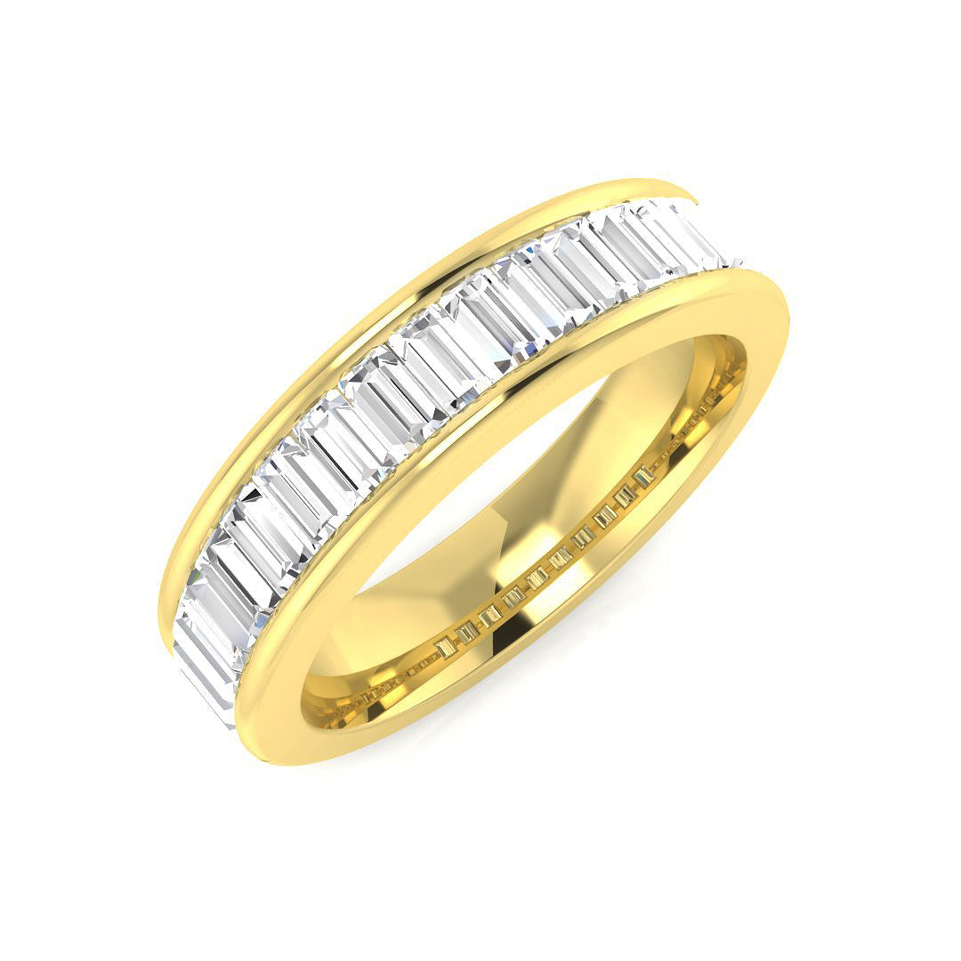 Half Eternity Diamond Ring 0.44ct–1.34ct – SR682 – 18k Yellow Gold