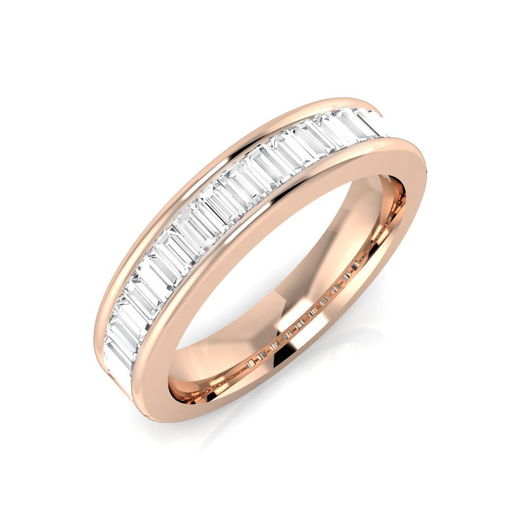 Half Eternity Diamond Ring 0.44ct–1.34ct – SR682 – 18k Rose Gold