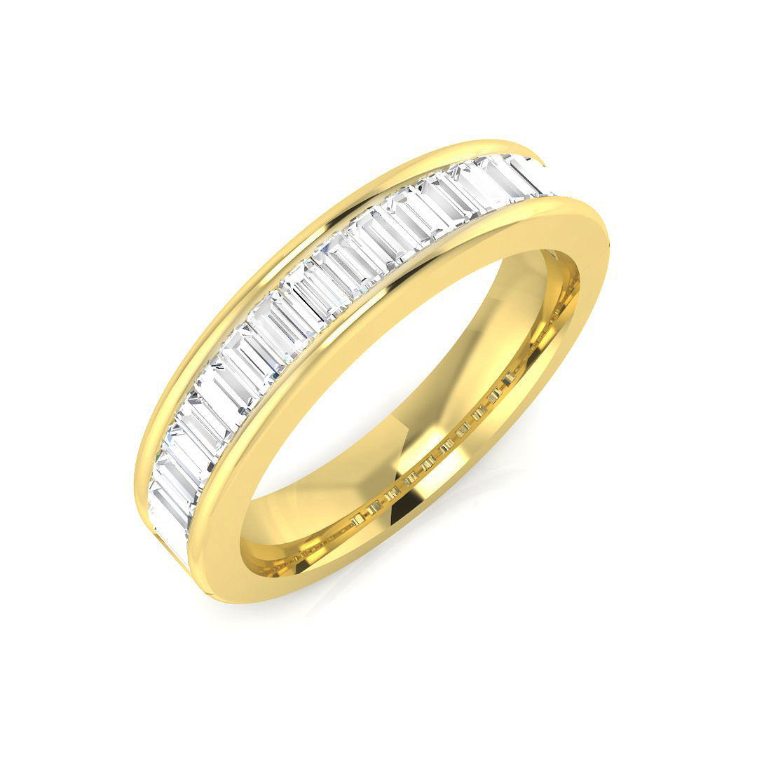 Half Eternity Diamond Ring 0.44ct–1.34ct – SR682 – 18k Yellow Gold