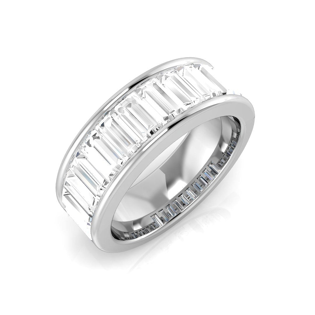 Half Eternity Diamond Ring 2.0ct–2.1ct – SR686 – 18k White Gold