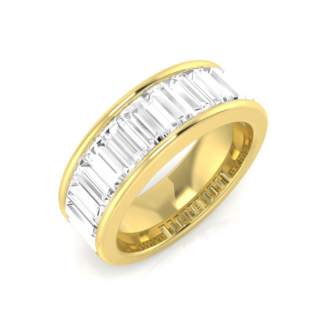 Half Eternity Diamond Ring 2.0ct–2.1ct – SR686 – 18k Yellow Gold