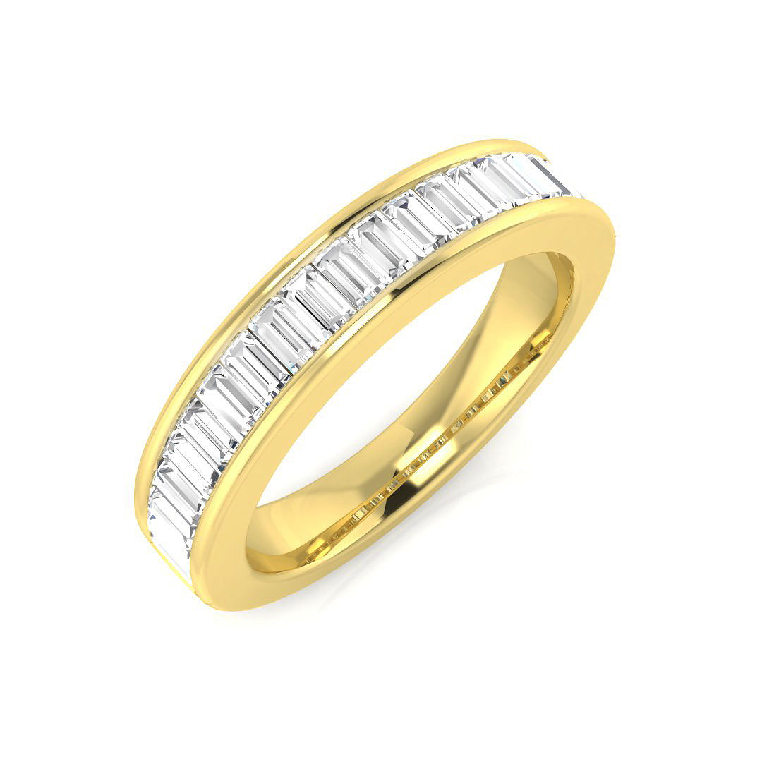 Half Eternity Diamond Ring 0.44ct–1.34ct – SR682 – 18k Yellow Gold