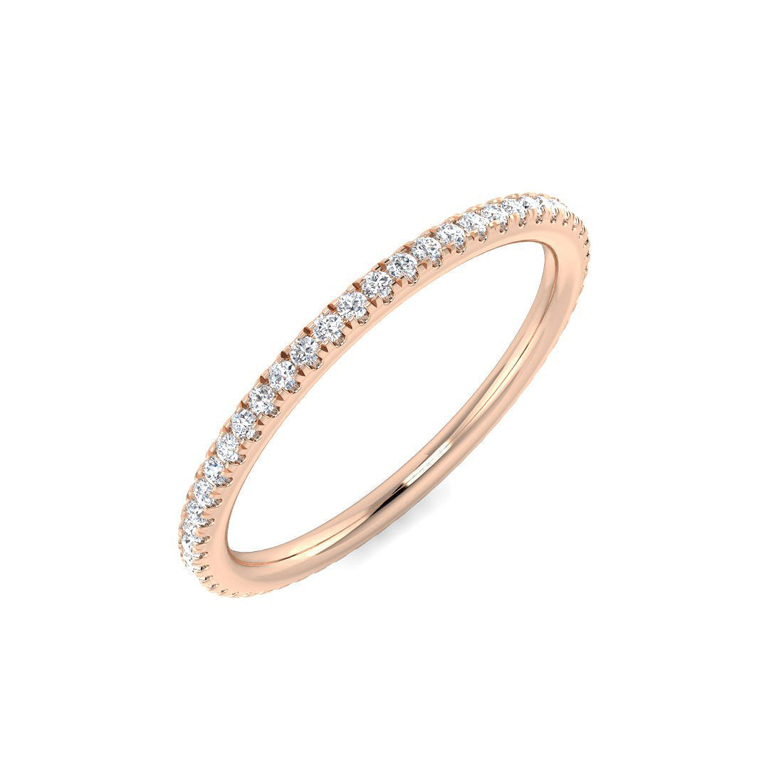 Full Eternity Diamond Ring 0.2ct–4.15ct – SR512 – 18k Rose Gold