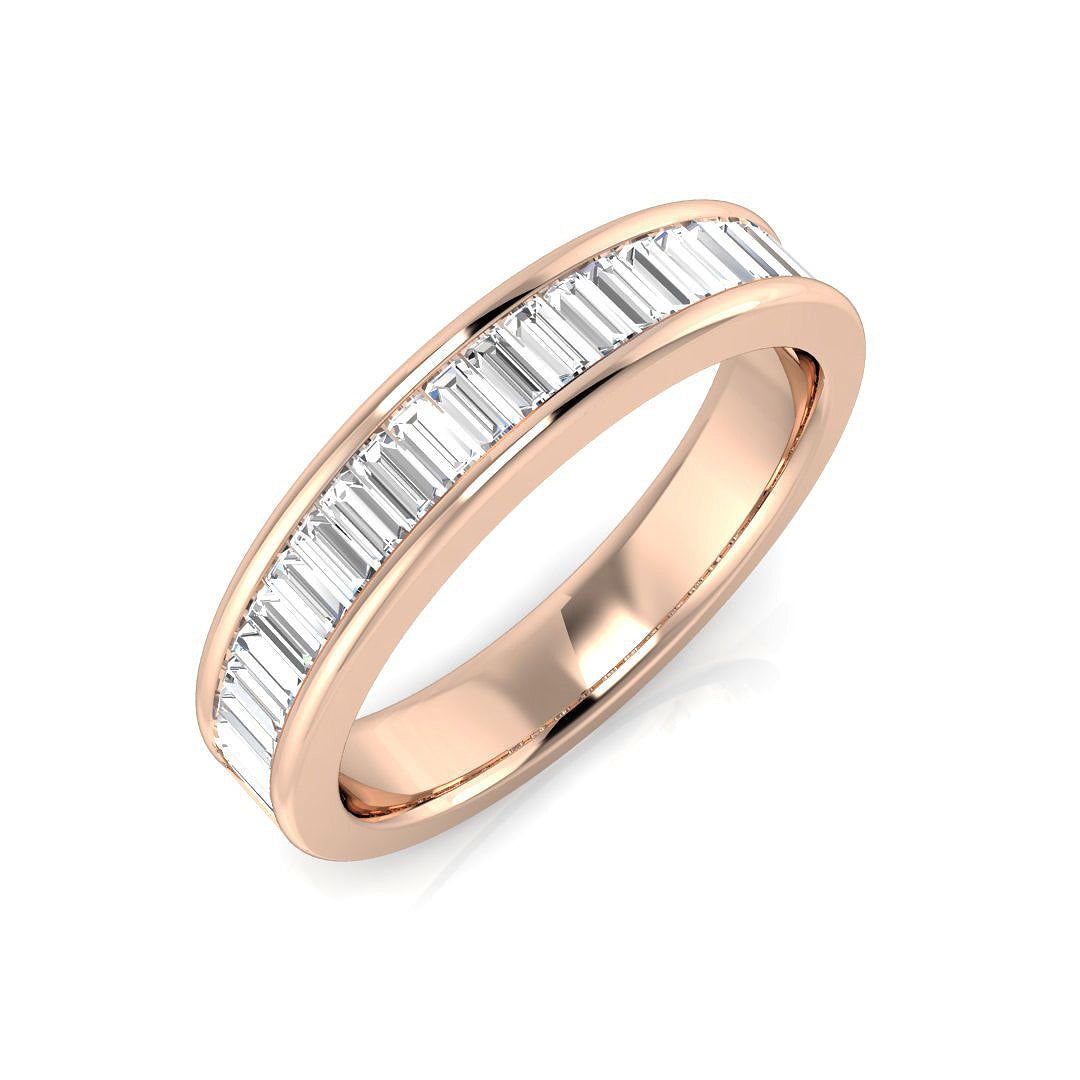 Half Eternity Diamond Ring 0.44ct–1.34ct – SR682 – 18k Rose Gold