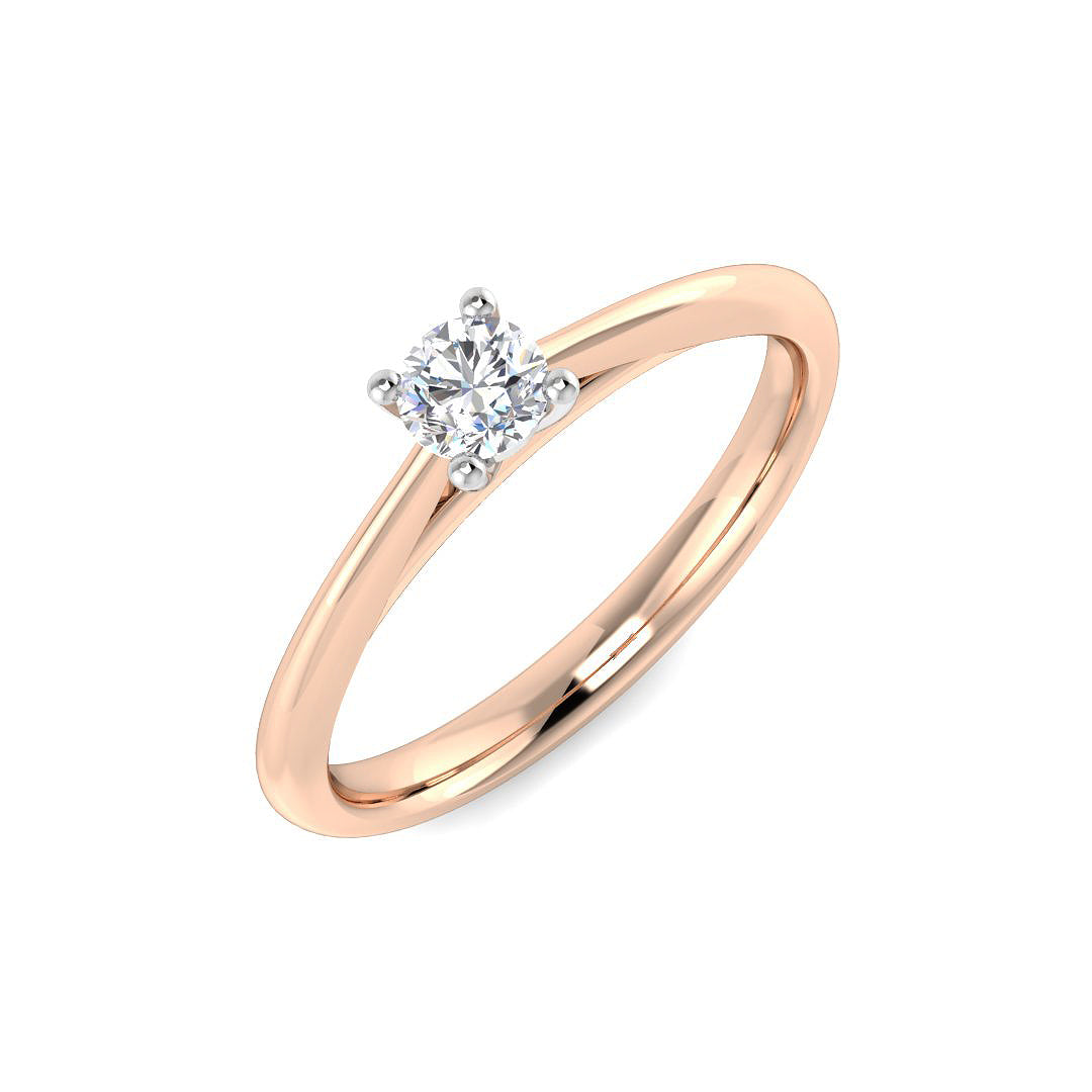 Engagement Diamond Ring 0.18ct – SR964-3.7 – 18k Rose Gold