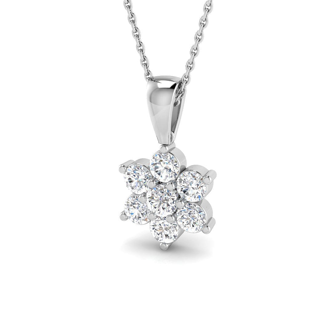 Cluster Diamond Ring 0.26ct–1.47ct – XYP1626 – 18k White Gold