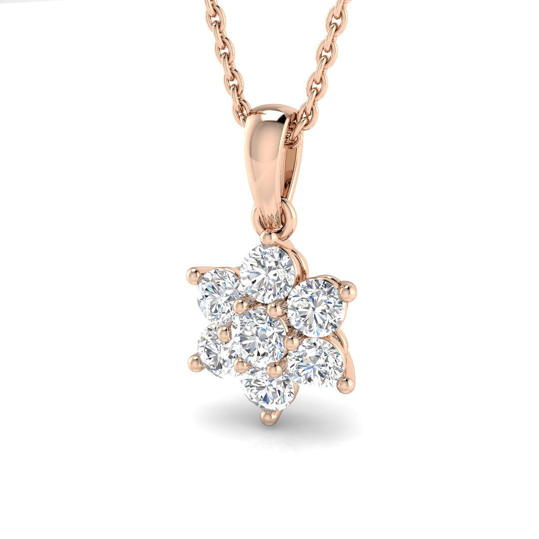 Cluster Diamond Ring 0.29ct–4.7ct – SP4427 – 18k Rose Gold