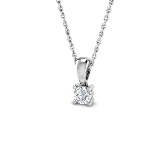 Solitaire Diamond Ring 0.19ct – XYP2848 – 18k White Gold