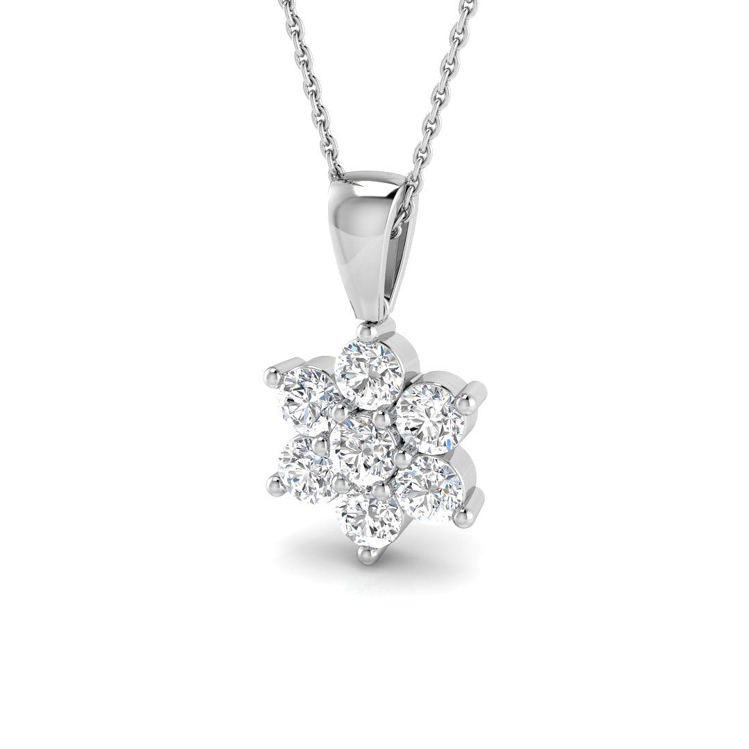 Cluster Diamond Ring 0.26ct–1.47ct – XYP1626 – 18k White Gold